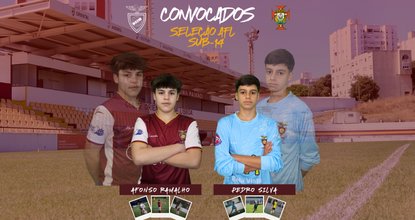 𝐀𝐟𝐨𝐧𝐬𝐨 𝐑𝐚𝐦𝐚𝐥𝐡𝐨 𝐞 𝐏𝐞𝐝𝐫𝐨 𝐒𝐢𝐥𝐯𝐚 na Seleção AFL - Sub14! - Futebol