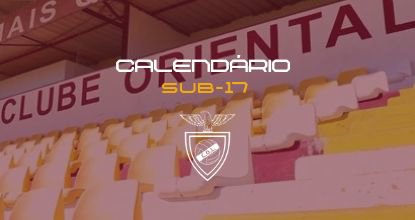 Calendário sub-17 - Futebol