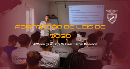 Formação de Leis de Jogo, ministrada por Tiago Salteiro - Futebol